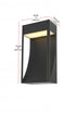 Elegant Lighting Adriel 7.5 inch Outdoor Wall Sconce in Black Model: OD504W15BK