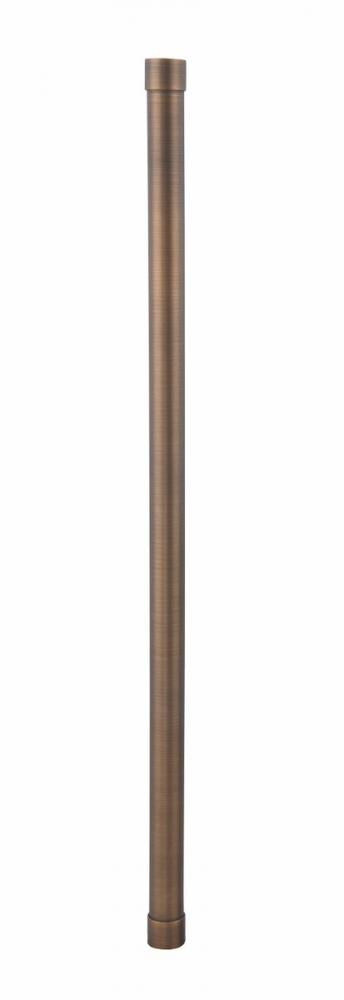 Elegant Lighting Aera 24 inch ANTIQUE BRASS LANDSCAPE EXTENSION RISER Model: O043