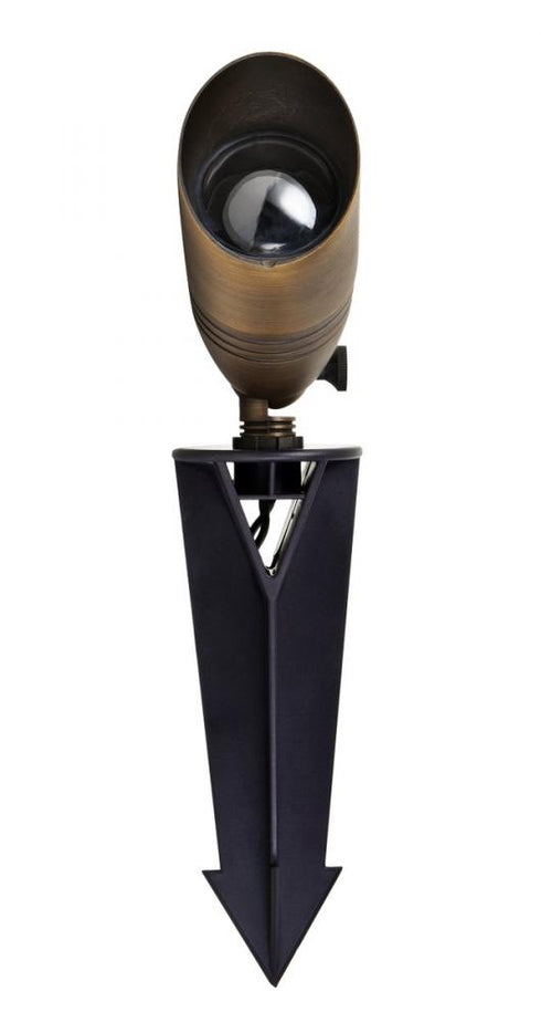 Elegant Lighting Aera Brass Bullet Light MR 16 12V (LBE 17 AB) in Antique Brass Finish Model: C029