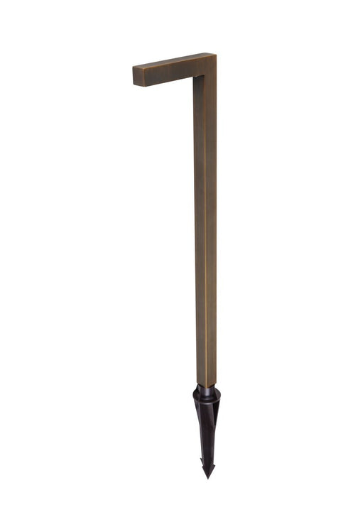 Elegant Lighting Aera Cast brass modern linear path light in Antique Brass Finish Model: P807