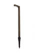 Elegant Lighting Aera Cast brass modern linear path light in Antique Brass Finish Model: P807