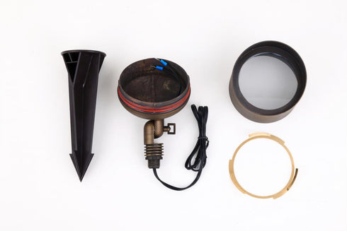 Elegant Lighting Aera Cast brass wide spot light in Antique Brass Finish Model: C039P