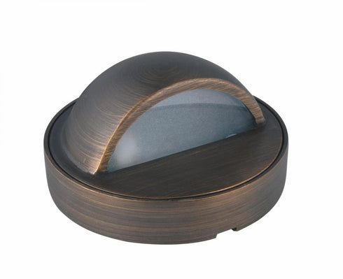 Elegant Lighting Aera DECK LIGHT D3.375 H2 ANTIQUE BRASS FROSTED GLASS G4 HALOGEN 20W(LIGHT SOURCE NOT INCLUDED) Model: D011