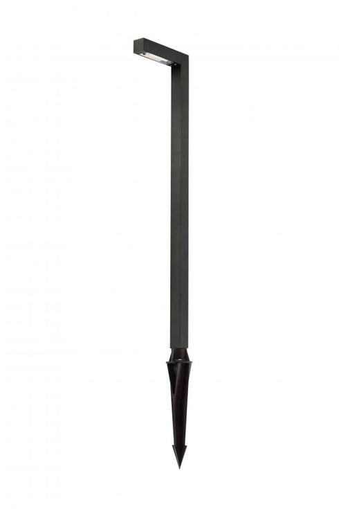 Elegant Lighting Aera Outdoor 12V Cast Brass modern path light 5.25 inch Wide x 22 inch High in Dark Bronze Model: P807-DB
