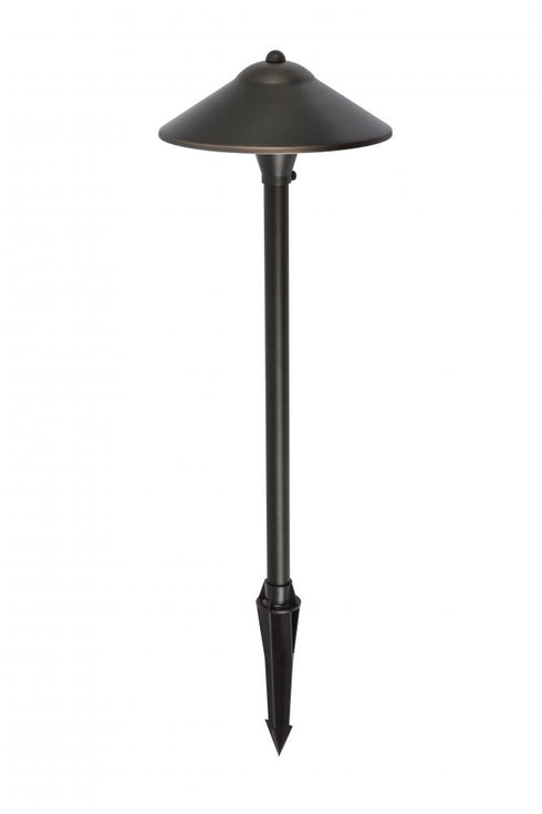 Elegant Lighting Aera Outdoor 12V Cast Brass path light 9 inch Wide x 24 inch High in Dark Bronze Model: P800-DB