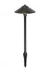 Elegant Lighting Aera Outdoor 12V Cast Brass path light 9 inch Wide x 24 inch High in Dark Bronze Model: P800-DB