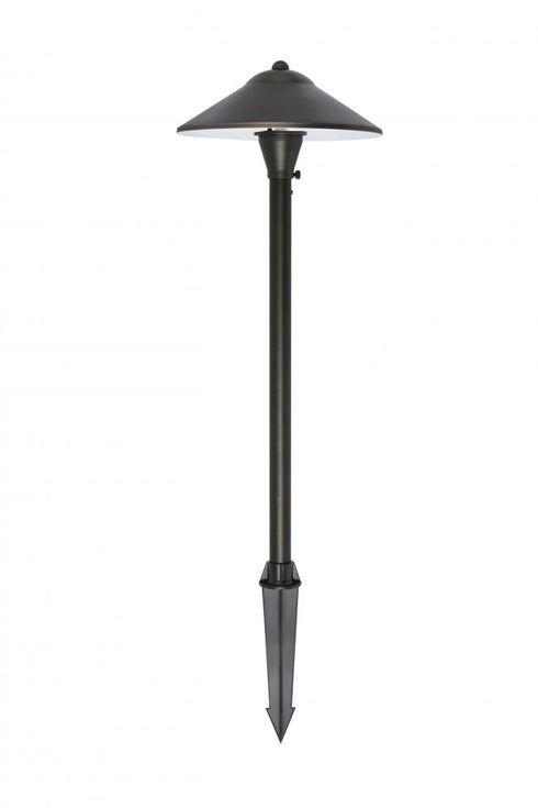 Elegant Lighting Aera Outdoor 12V Cast Brass path light 9 inch Wide x 24 inch High in Dark Bronze Model: P800-DB