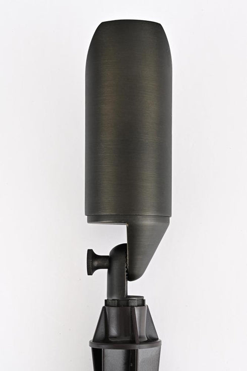 Elegant Lighting Aera Outdoor 12V Cast Brass spot light 2.25 inch Wide x 8 inch High in Dark Bronze Model: C049-DB