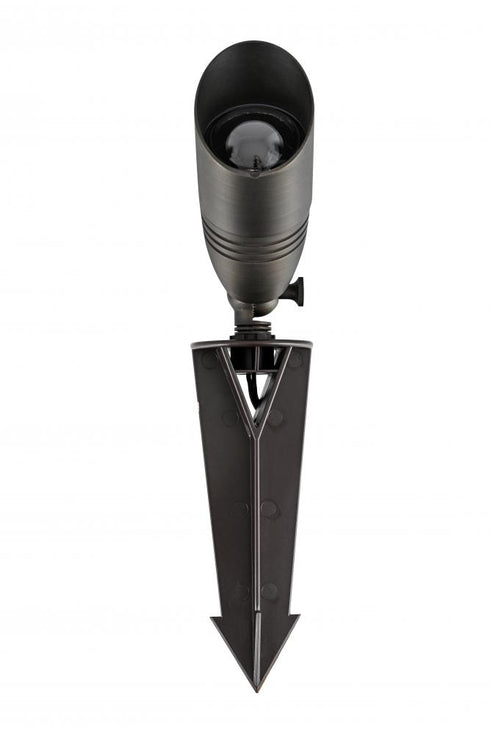 Elegant Lighting Aera Outdoor 12V Cast Brass spot light 3 inch Wide x 8.5 inch High in Dark Bronze Model: C029L-DB