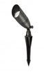 Elegant Lighting Aera Outdoor 12V Cast Brass spot light 3 inch Wide x 8.5 inch High in Dark Bronze with spring Model: C030L-DB