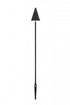 Elegant Lighting Aera Outdoor 12V Cast Brass torch light 8 inch Wide x 24 inch High in Dark Bronze Model: P806-DB
