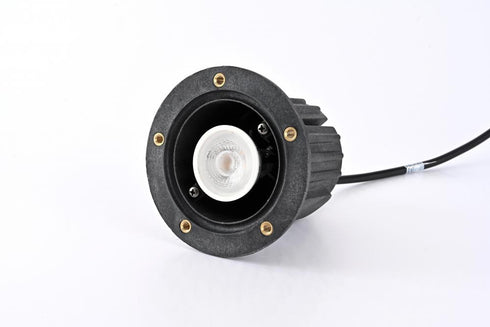 Elegant Lighting Aera Outdoor 12V Cast Brass well light 5.25 inch Wide x 6.75 inch High in Dark Bronze Model: W121-DB