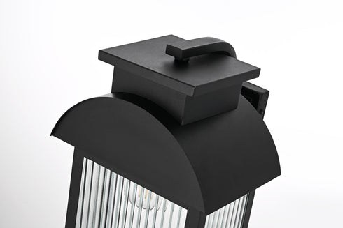Elegant Lighting Albert 1 Light Wall sconce W10 Inch E9.5 Inch H18.5 Inch L1 in Black Model: OD338W19BK