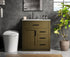 Elegant Lighting Alden Vanity Cabinet 1Dr3Dw 32 Inch W x 22 Inch D x 35 Inch H in Chestnut Brown Model: VF29732MCB