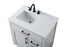 Elegant Lighting Alden Vanity Cabinet 1Dr3Dw 32 Inch W x 22 Inch D x 35 Inch H in Grey Model: VF29732GR