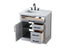 Elegant Lighting Alden Vanity Cabinet 1Dr3Dw 32 Inch W x 22 Inch D x 35 Inch H in Grey Model: VF29732GR