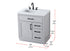 Elegant Lighting Alden Vanity Cabinet 1Dr3Dw 32 Inch W x 22 Inch D x 35 Inch H in Grey Model: VF29732GR