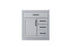 Elegant Lighting Alden Vanity Cabinet 1Dr3Dw 32 Inch W x 22 Inch D x 35 Inch H in Grey Model: VF29732GR