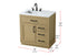Elegant Lighting Alden Vanity Cabinet 1Dr3Dw 32 Inch W x 22 Inch D x 35 Inch H in Honey Brown Model: VF29732MHB