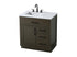Elegant Lighting Alden Vanity Cabinet 1Dr3Dw 32 Inch W x 22 Inch D x 35 Inch H in Mocha Brown Model: VF29732MMB