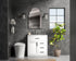Elegant Lighting Alden Vanity Cabinet 1Dr3Dw 32 Inch W x 22 Inch D x 35 Inch H in White Model: VF29732WH