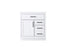 Elegant Lighting Alden Vanity Cabinet 1Dr3Dw 32 Inch W x 22 Inch D x 35 Inch H in White Model: VF29732WH