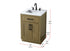 Elegant Lighting Alden Vanity Cabinet 2Dr1Dw 24 Inch W x 22 Inch D x 35 Inch H in Chestnut Brown Model: VF29724MCB