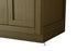 Elegant Lighting Alden Vanity Cabinet 2Dr1Dw 24 Inch W x 22 Inch D x 35 Inch H in Chestnut Brown Model: VF29724MCB