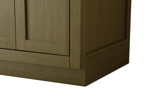 Elegant Lighting Alden Vanity Cabinet 2Dr1Dw 24 Inch W x 22 Inch D x 35 Inch H in Chestnut Brown Model: VF29724MCB