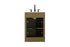 Elegant Lighting Alden Vanity Cabinet 2Dr1Dw 24 Inch W x 22 Inch D x 35 Inch H in Chestnut Brown Model: VF29724MCB