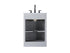 Elegant Lighting Alden Vanity Cabinet 2Dr1Dw 24 Inch W x 22 Inch D x 35 Inch H in Grey Model: VF29724GR