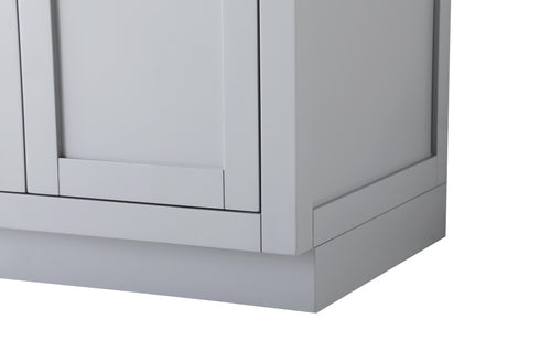 Elegant Lighting Alden Vanity Cabinet 2Dr1Dw 24 Inch W x 22 Inch D x 35 Inch H in Grey Model: VF29724GR
