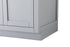 Elegant Lighting Alden Vanity Cabinet 2Dr1Dw 24 Inch W x 22 Inch D x 35 Inch H in Grey Model: VF29724GR