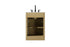 Elegant Lighting Alden Vanity Cabinet 2Dr1Dw 24 Inch W x 22 Inch D x 35 Inch H in Honey Brown Model: VF29724MHB