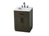Elegant Lighting Alden Vanity Cabinet 2Dr1Dw 24 Inch W x 22 Inch D x 35 Inch H in Mocha Brown Model: VF29724MMB