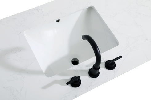 Elegant Lighting Alden Vanity Cabinet 2Dr1Dw 30 Inch W x 22 Inch D x 35 Inch H in Grey Model: VF29730GR