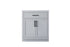 Elegant Lighting Alden Vanity Cabinet 2Dr1Dw 30 Inch W x 22 Inch D x 35 Inch H in Grey Model: VF29730GR