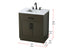 Elegant Lighting Alden Vanity Cabinet 2Dr1Dw 30 Inch W x 22 Inch D x 35 Inch H in Mocha Brown Model: VF29730MMB