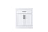 Elegant Lighting Alden Vanity Cabinet 2Dr1Dw 30 Inch W x 22 Inch D x 35 Inch H in White Model: VF29730WH