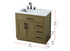 Elegant Lighting Alden Vanity Cabinet 2Dr3Dw 36 Inch W x 22 Inch D x 35 Inch H in Chestnut Brown Model: VF29736MCB