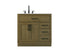 Elegant Lighting Alden Vanity Cabinet 2Dr3Dw 36 Inch W x 22 Inch D x 35 Inch H in Chestnut Brown Model: VF29736MCB