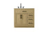 Elegant Lighting Alden Vanity Cabinet 2Dr3Dw 36 Inch W x 22 Inch D x 35 Inch H in Honey Brown Model: VF29736MHB