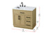 Elegant Lighting Alden Vanity Cabinet 2Dr3Dw 36 Inch W x 22 Inch D x 35 Inch H in Honey Brown Model: VF29736MHB