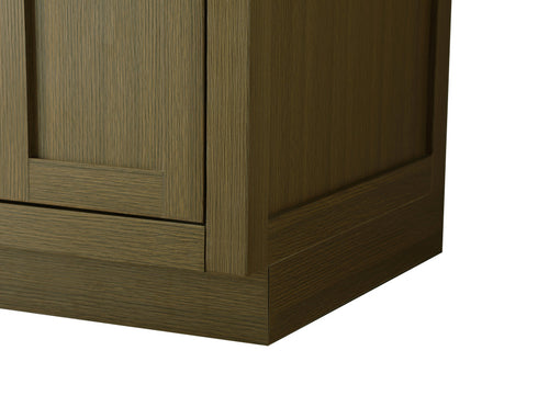 Elegant Lighting Alden Vanity Cabinet 2Dr5Dw 42 Inch W x 22 Inch D x 35 Inch H in Chestnut Brown Model: VF29742MCB
