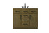 Elegant Lighting Alden Vanity Cabinet 2Dr5Dw 42 Inch W x 22 Inch D x 35 Inch H in Chestnut Brown Model: VF29742MCB