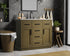 Elegant Lighting Alden Vanity Cabinet 2Dr5Dw 42 Inch W x 22 Inch D x 35 Inch H in Chestnut Brown Model: VF29742MCB