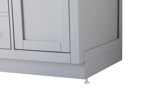 Elegant Lighting Alden Vanity Cabinet 2Dr5Dw 42 Inch W x 22 Inch D x 35 Inch H in Grey Model: VF29742GR