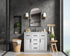 Elegant Lighting Alden Vanity Cabinet 2Dr5Dw 42 Inch W x 22 Inch D x 35 Inch H in Grey Model: VF29742GR