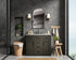 Elegant Lighting Alden Vanity Cabinet 2Dr5Dw 42 Inch W x 22 Inch D x 35 Inch H in Mocha Brown Model: VF29742MMB