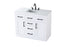 Elegant Lighting Alden Vanity Cabinet 2Dr5Dw 42 Inch W x 22 Inch D x 35 Inch H in White Model: VF29742WH